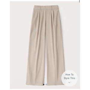 Abercrombie & Fitch Tailored Wide Leg Pants/ Size M Short